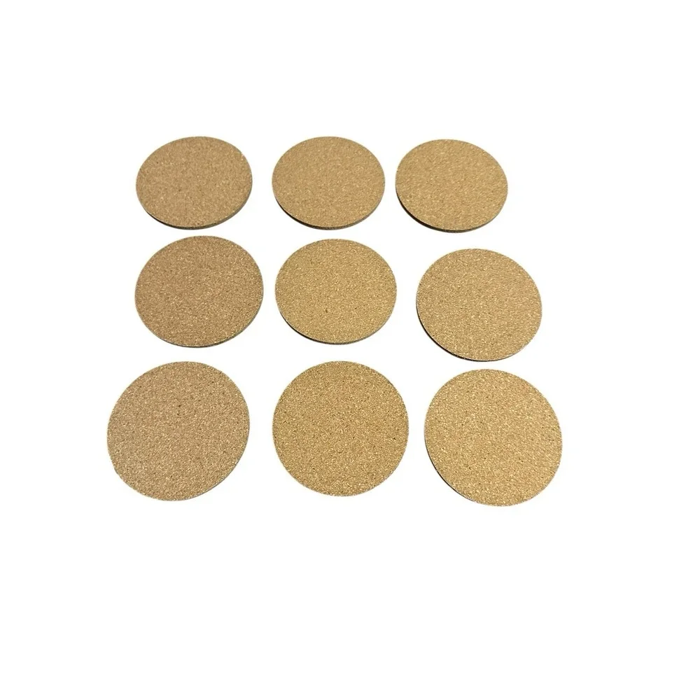 NEW cork coasters set of 9 round coffee quotes &‎ sayings
